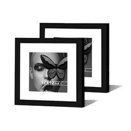 Art Street Black Set of 2 Document Wall Photo Frames for Certificates & Home Decor image 1