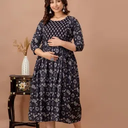 Fashion4word Women Floral Printed Floral Maternity Kurta-24
