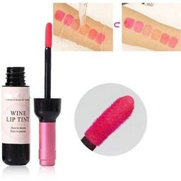 VBA Set Of 6 Long Lasting Wine Lip Tint - 6 ml Each -Shade OR01 - PK01 - CR01- RD01 - RD02 image 5