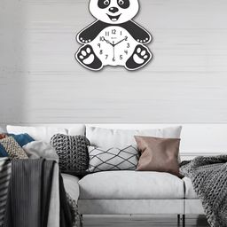 OLIVE TREE Black & White Contemporary Wall Clock-31