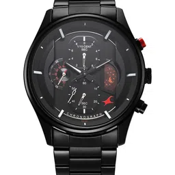 Fastrack Men Brass Printed Dial & Bracelet Style Straps Analogue Watch 3315KM01-4