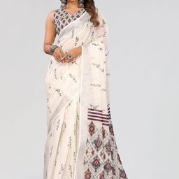 Moda Rapido Pure Linen Handloom Saree-picture-46