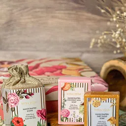 MYRA VEDA Handcrafted 24KT Gold Soap With Pure Therapeutic Essential Oil - 100 g-35