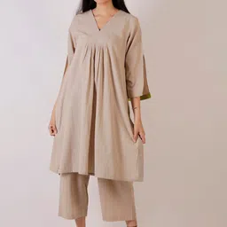 INAAYA JAIPUR Pure Cotton Tunic With Trouser Co-Ords-image-2