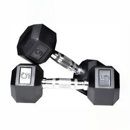 HackerX Set Of 2 Fixed Weight Dumbbell - 5Kg Each-17