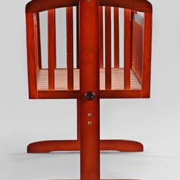 Babyhug Joy Plus Cradle With Mosquito Net - Walnut image 4