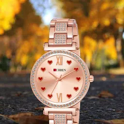 Curren Women Embellished Analogue Watch 1660-RRdH+JW-04&11-image-32