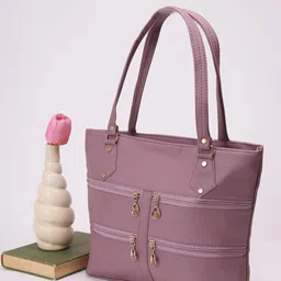 Springberry Women Solid Structured Zip Detail Handheld Bag-22