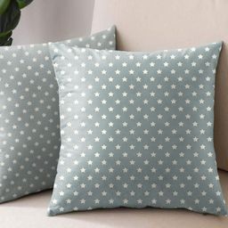 Aura Grey & White 2 Pieces Geometric Square Cushion Covers-picture-16