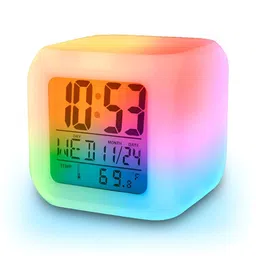 Kadio White Contemporary Table Clock-image-83