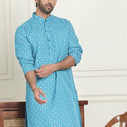 Jompers Men Geometric Printed Kurta-picture-18