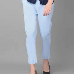 Comfort Lady Women Solid Mid-Rise Casual Regular Trouser-image-59
