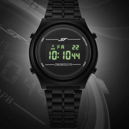 Sonata Men Dial & Stainless Steel Straps Digital Watch 77162PM02W-picture-18