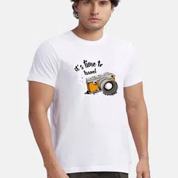 Stelino Men Pack of 2 Graphic Printed Round Neck T-shirts-picture-37