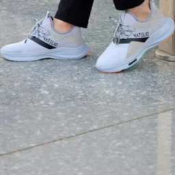 VATELIO Men Grey Mesh Casual Shoes-picture-46