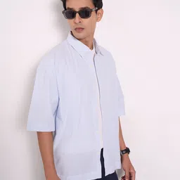 Peregrine by Pantaloons Men Boxy Opaque Casual Shirt-image-105