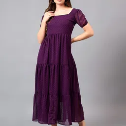 Bright Nex Print Georgette Fit & Flare Maxi Dress-image-49