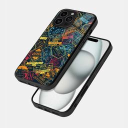 macmerise Abstract Printed iPhone 16 Pro Max Bumper Case Mobile Accessories-15