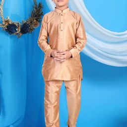Pehanaava Boys Regular Thread Work Kurta with Pyjamas image 4