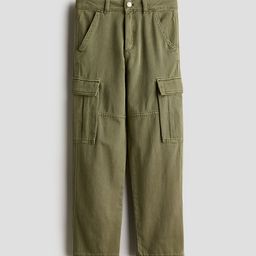 H&M Boys Cotton Cargo Trousers-image-65