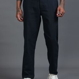 The Roadster Lifestyle Co Men Relaxed Fit Trousers-image-9