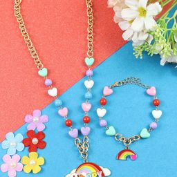Asthetika Kids Stones-Studded Charm Jewellery Set-94