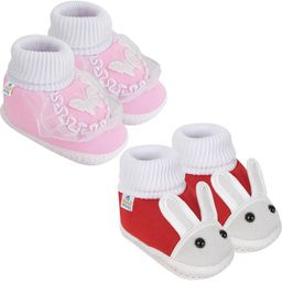 NESKA MODA Pink Cotton Booties-image-54
