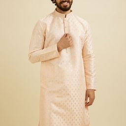 Manyavar Men Embroidered Regular Sequinned Kurta with Pyjamas image 4