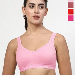 LILY Strops555 Full Coverage Seamless Non Padded Sports Bra-picture-23