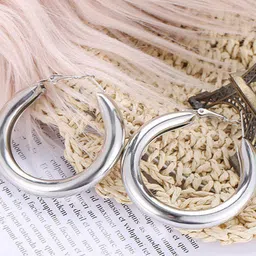 Niscka Contemporary Hoop Earrings-image-94
