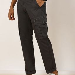 beevee Men Relaxed Regular Fit Cargos Trousers-image-37