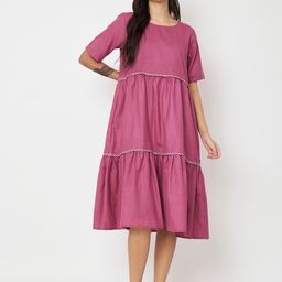 9rasa Print Fit & Flare Dress-image-41