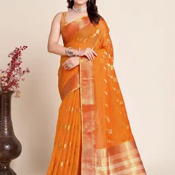 AMRUTKALA SAREES Woven Design Zari Saree-image-56