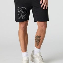 FABSTIEVE Men Santa Meaows Printed Cotton Low-Rise Shorts-picture-18