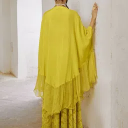 Pallavi Jaipur Embellished Kaftan Tunic With Palazzo image 4