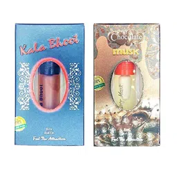 RAVIOUR LIFESTYLE Set Of 2 Chocolate Musk & Kala Bhoot Roll On Attar- 8 ml Each-55