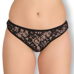 Womens Solid Net Woven Design Mid-Rise Bikini Panty - SN3901-image-41
