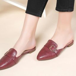 DressBerry Women Mules with Buckles Flats-picture-38