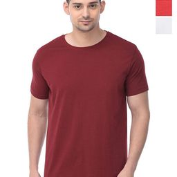 COLOR CAPITAL Unisex Pack Of 3 Solid Round Neck Cotton T-shirts-image-77