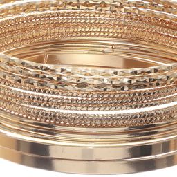 Priyaasi Set Of 14 Rose Gold-Plated Bangles image 5