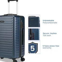 Assembly Textured 360 Degree Rotation Hard Large-Sized Trolley Bag 85L image 2