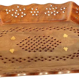Tray| Multipurpose Tray| Serving Tray| Tray for Dining Table| Plate| Wooden Tray| Tray for Kitchen Storage| Gift Item Tray (Tray) Tray-image-33