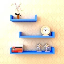 Wooden U Shape Wall Shelf and Wall Shelves for Bedroom and Living room Wooden Wall Shelf-image-44