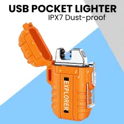Explorer USB (Cigaratte Lighter)Windproof Flameless ARC Rechargeable LighterD432 Explorer USB (Cigaratte Lighter)Windproof Flameless ARC Rechargeable LighterD432 Pocket Lighter-image-84