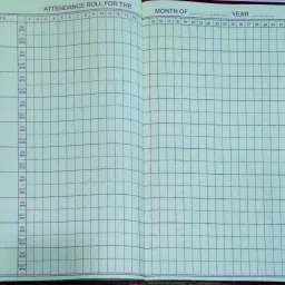 ATTENDANCE REGISTER 150 PAGES WITH TIME IN AND OUT attendance150 10-Part attendance register-12