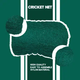 Clickon Cricket Net 10x20 Feet Nylon Cricket Boundary And Practice Net (Green) Cricket Net-image-76