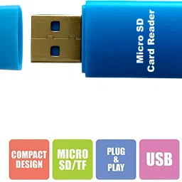 PARANDIV Branded Original Quality Micro SD Card Reader, Memory Card Reader (Pack Of 1) Card Reader image 3