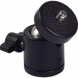 IMMUTABLE 60 RT-PRO- Ring light metal head Swivel Mount with 360 Rotation for Tripod Stand with Universal Thread Size of 1/4 Inch 6 MM Compatible with Ring Light Tripod Photography Stand Tripod Ball Head image 2