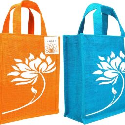 Jute bags for Lunch Pack of 2 Grocery Bags-image-28