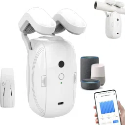 POWERLON Automatic Smart Curtain Opener Compatible with Amazon Alexa, Google Home & Siri Multipurpose Controller-12